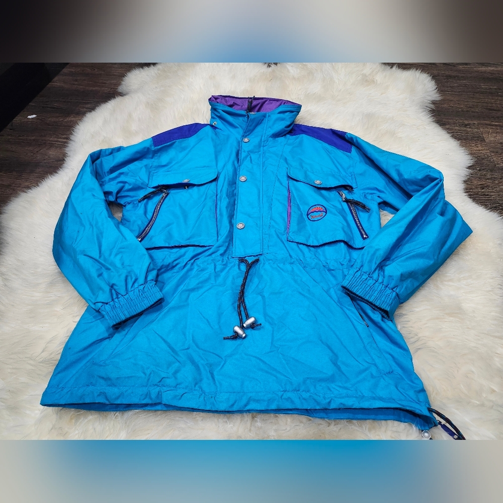 Marker Blue and Purple Actionwear Jacket Size Large Vintage